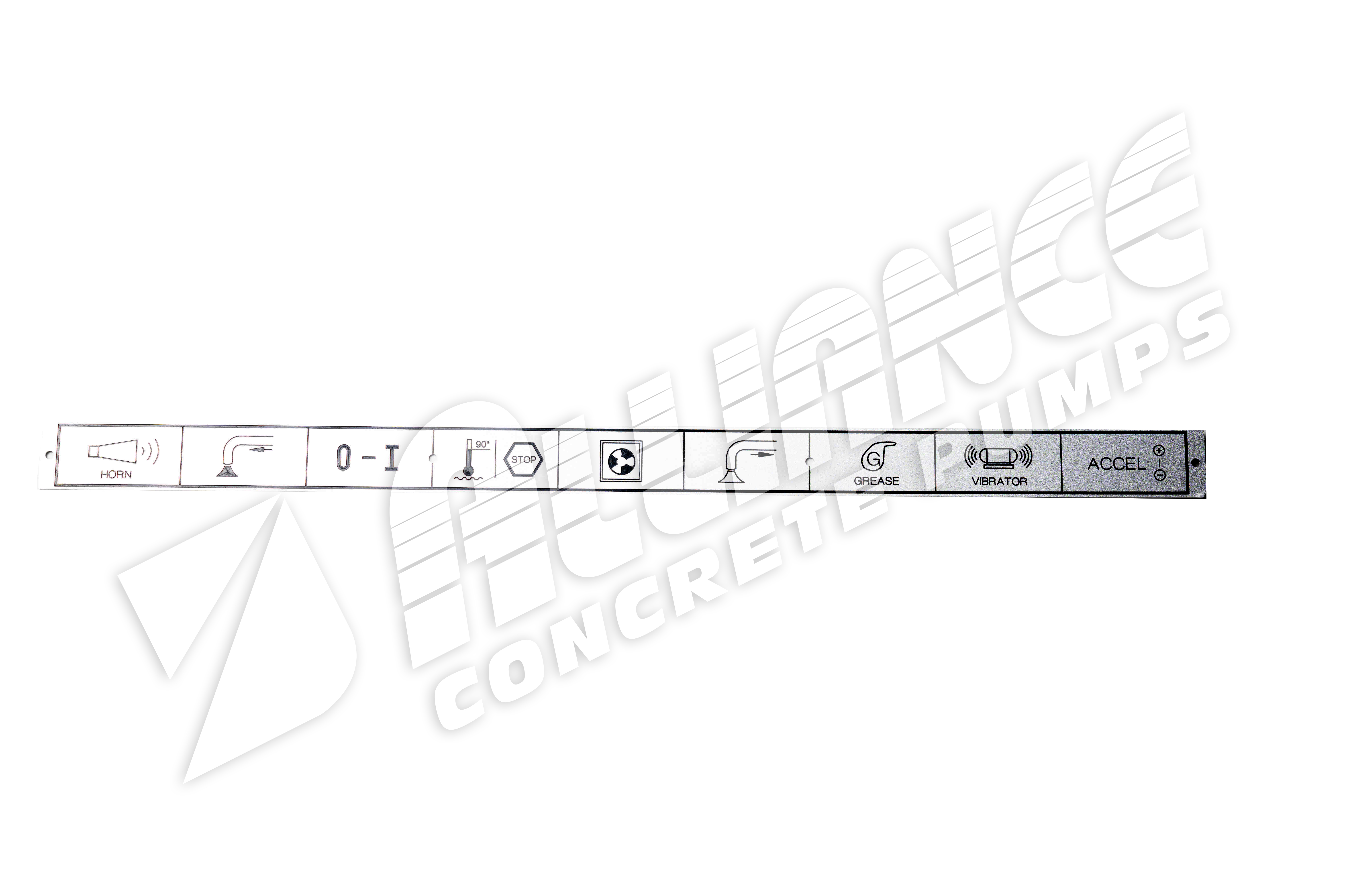 NAME PLATE FOR CONTROL PANEL(12V)