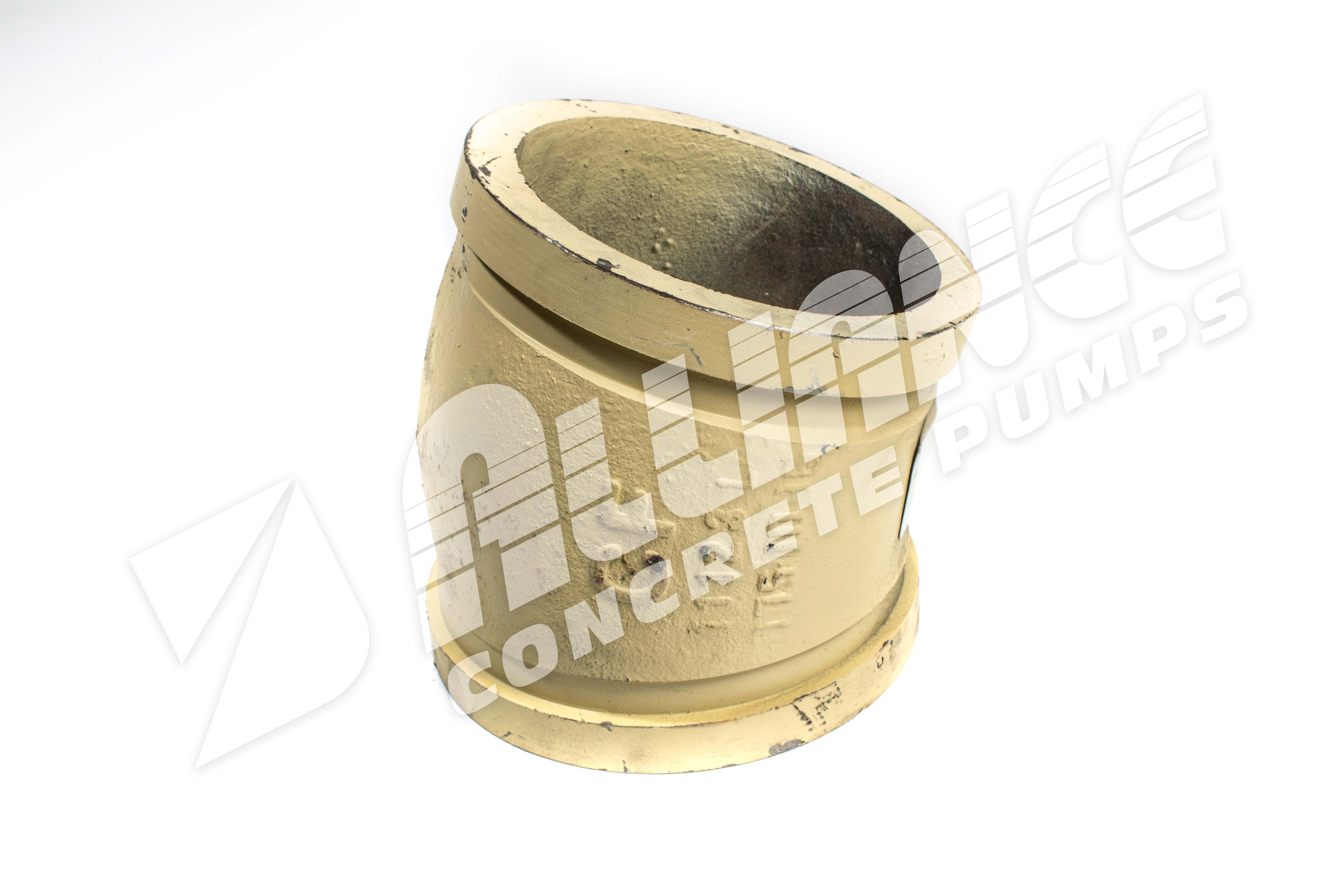 5" Metric x 15° Elbow, Con Forms Ultra III
