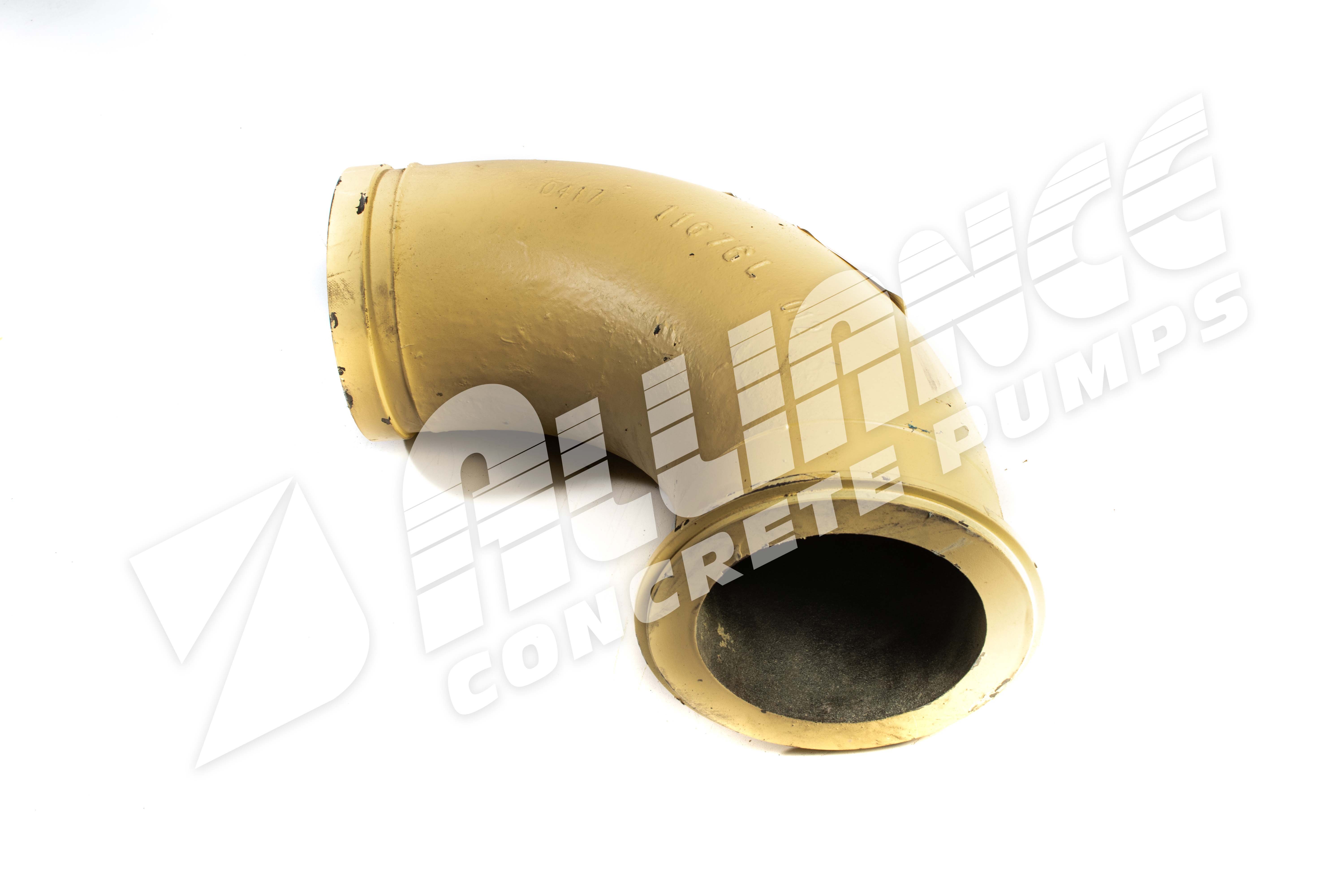 6" ZX x 6" Metric - 90° High Pressure Elbow, Con Forms