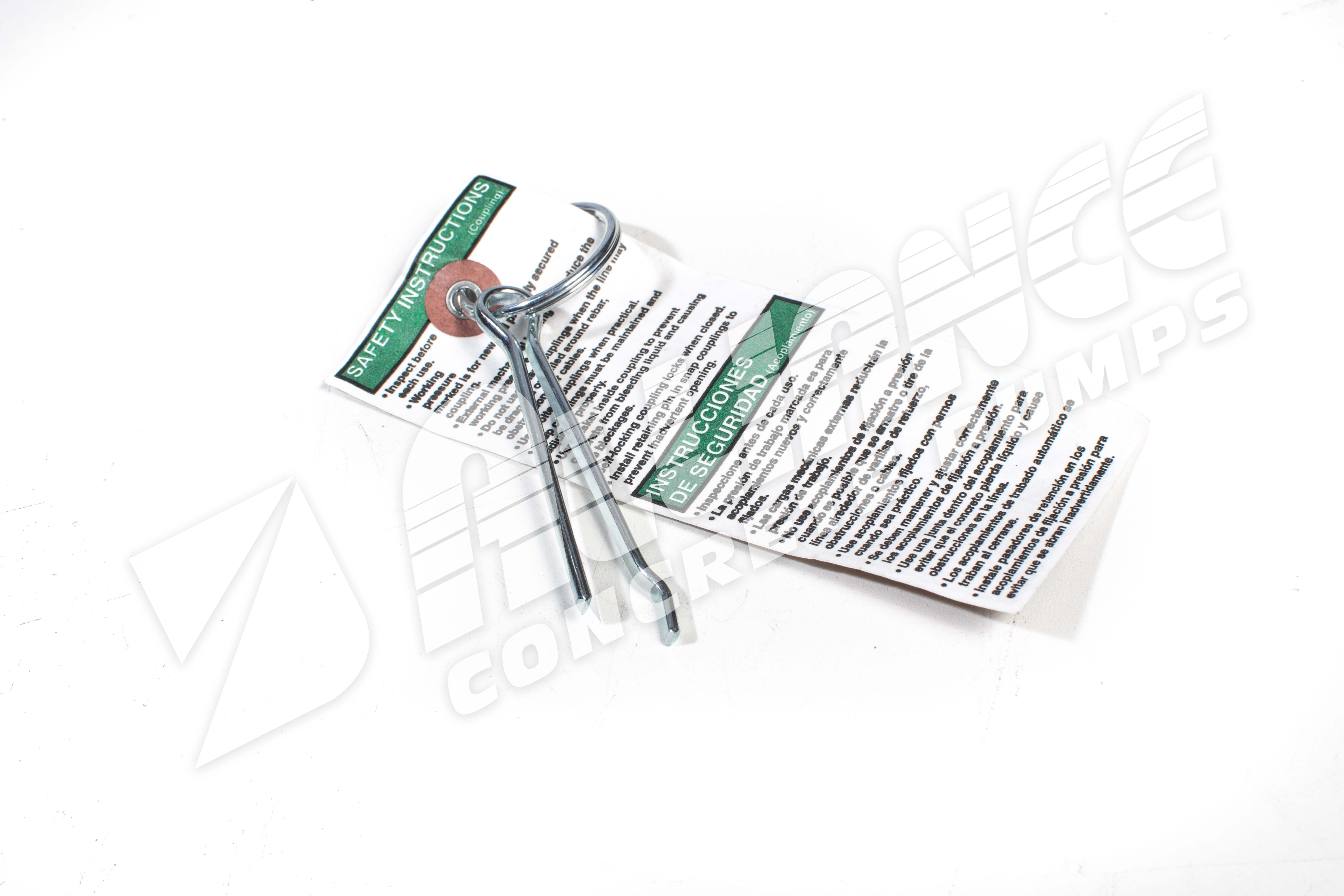 Safety Pin For Clamp w/ Tag