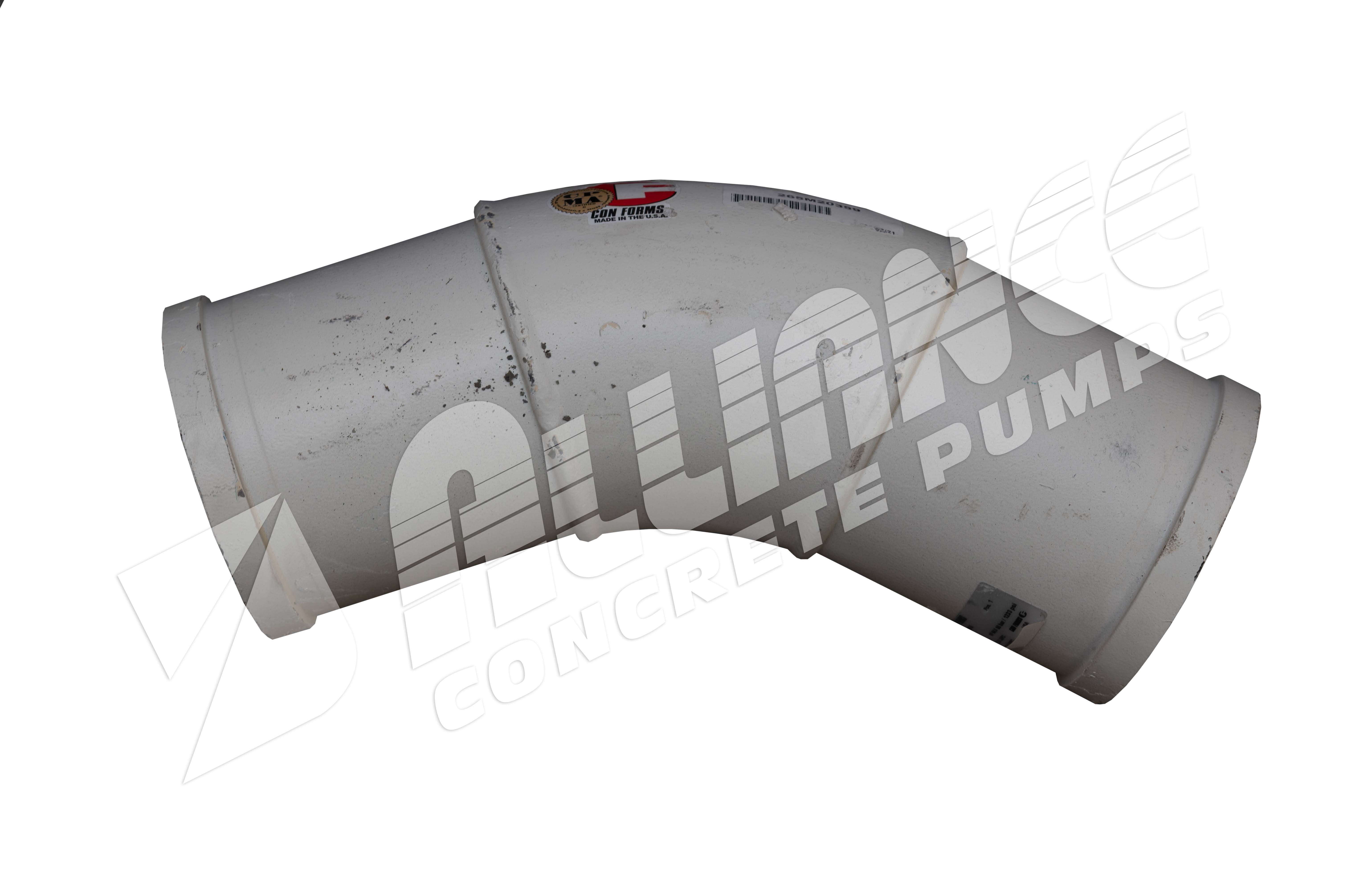 5” Metric 45° Twin Wall 325 Double Tangent Elbow (537076, 530217)