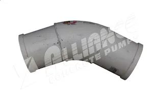 5” Metric 45° Twin Wall 325 Double Tangent Elbow (537076, 530217)
