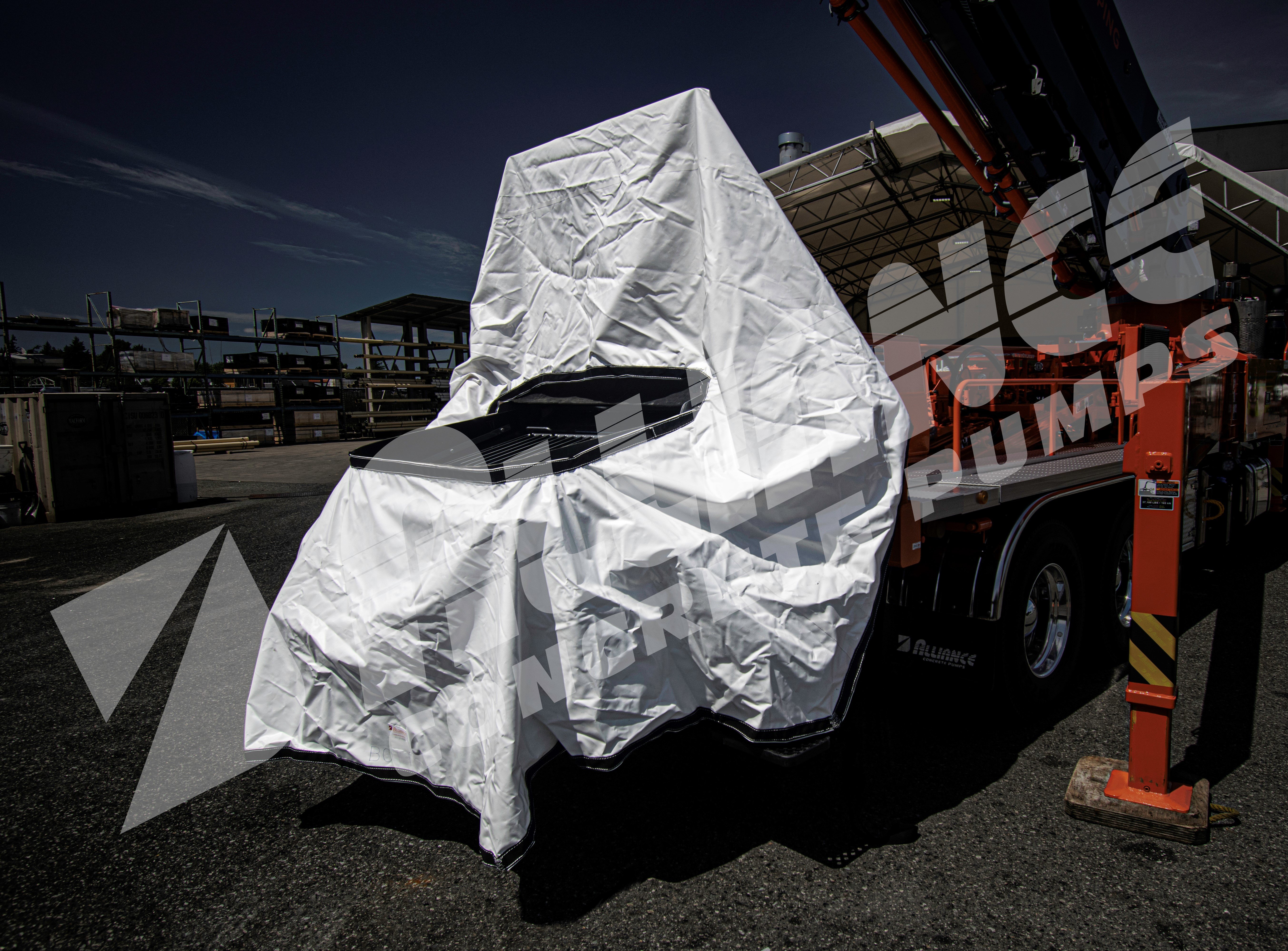 Hopper Splash Protector For Schwings Boom Pumps, All Trailer Pumps, All Truck Mounted Line Pumps