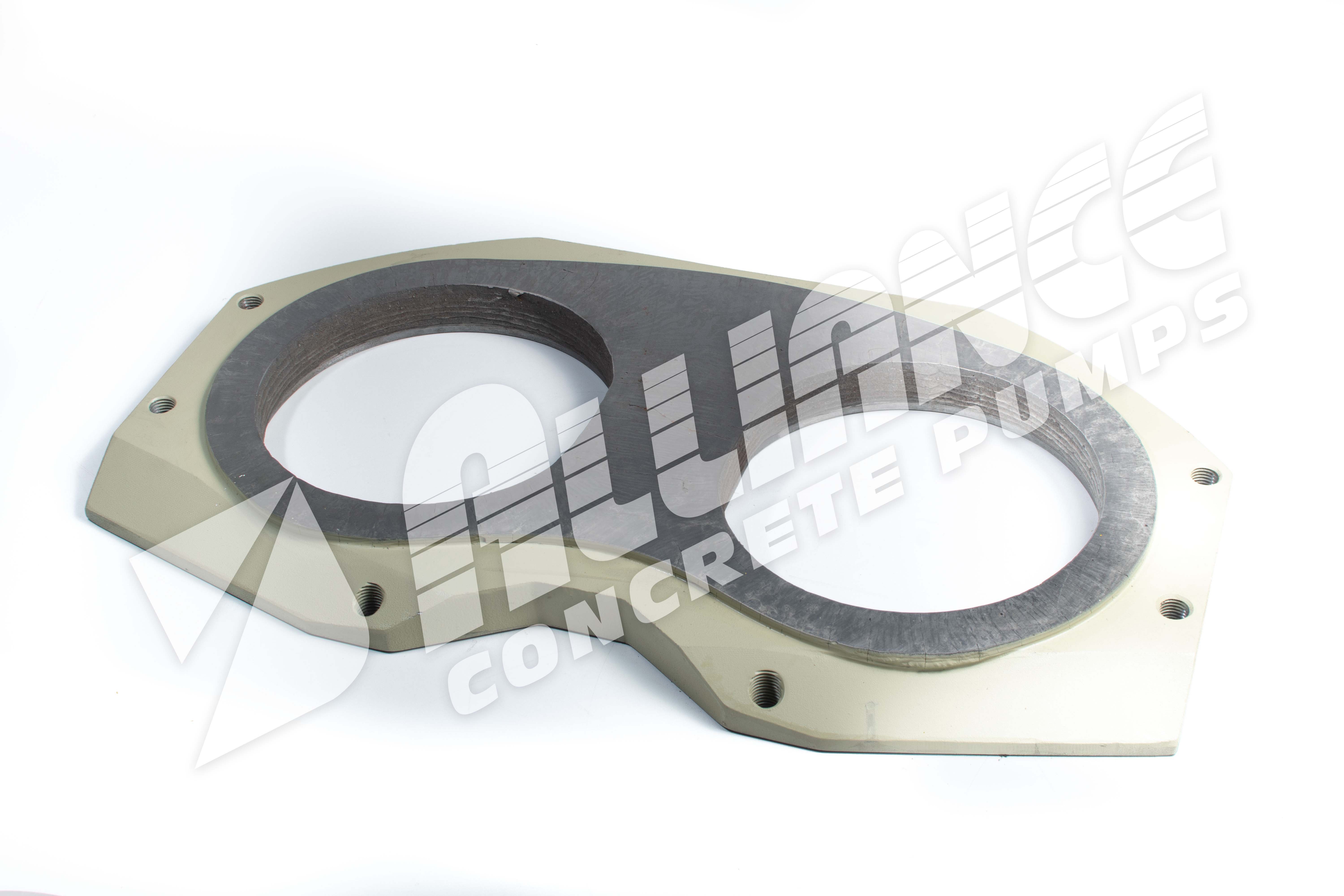 Non-Carbide Wear Plate, Standard S-Tube (8" x 7") 80mm Spline