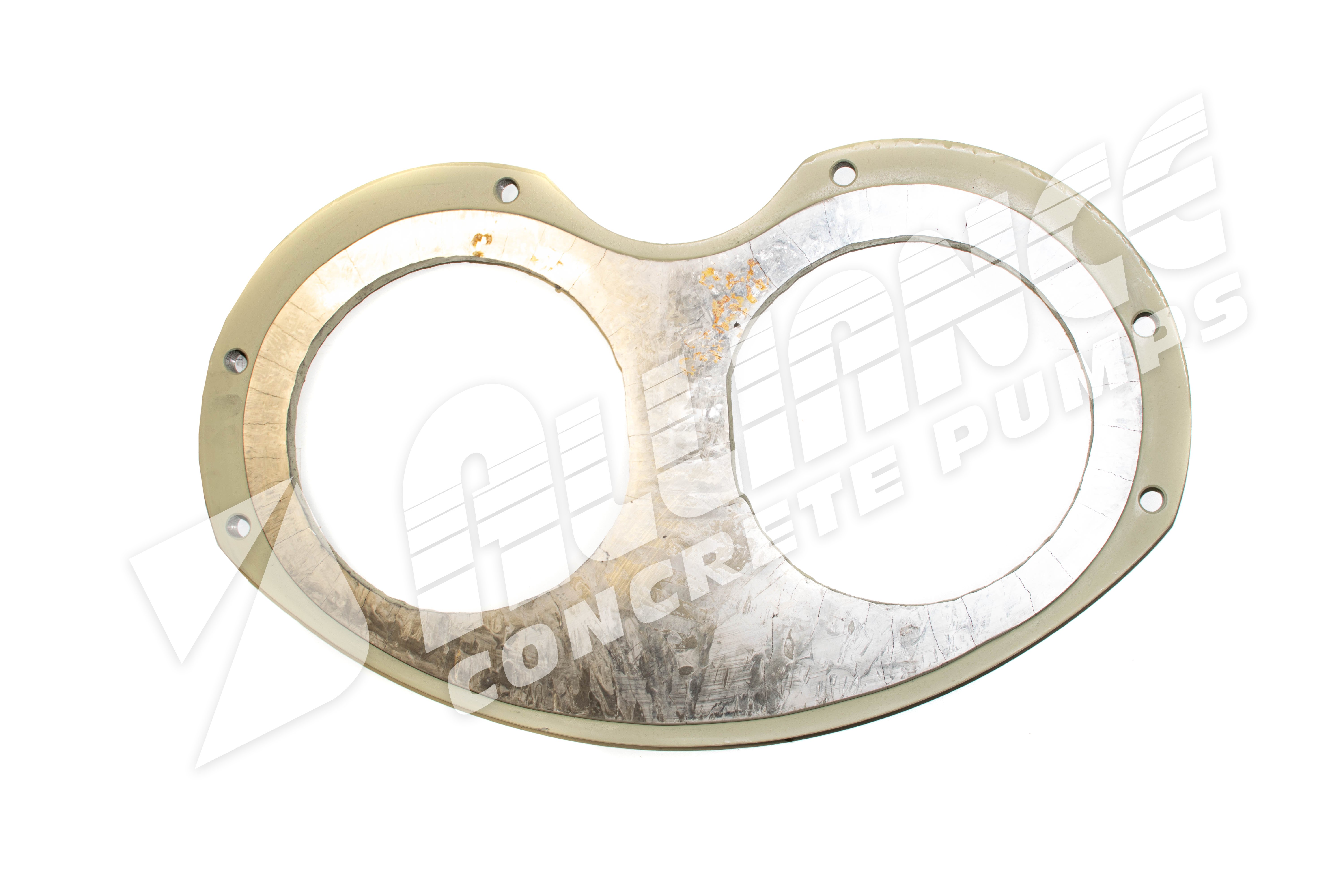 Non-Carbide Wear Plate, Big Mouth S-Tube (9" x 7") 90mm Spline (New Style)