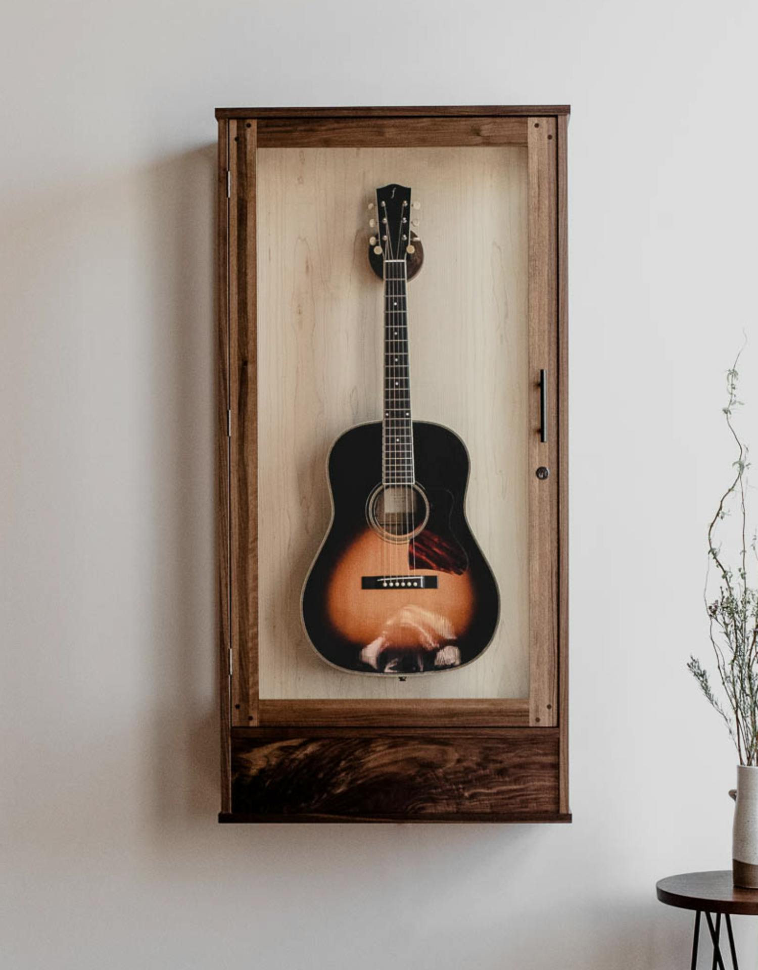 Guitar wall display sales