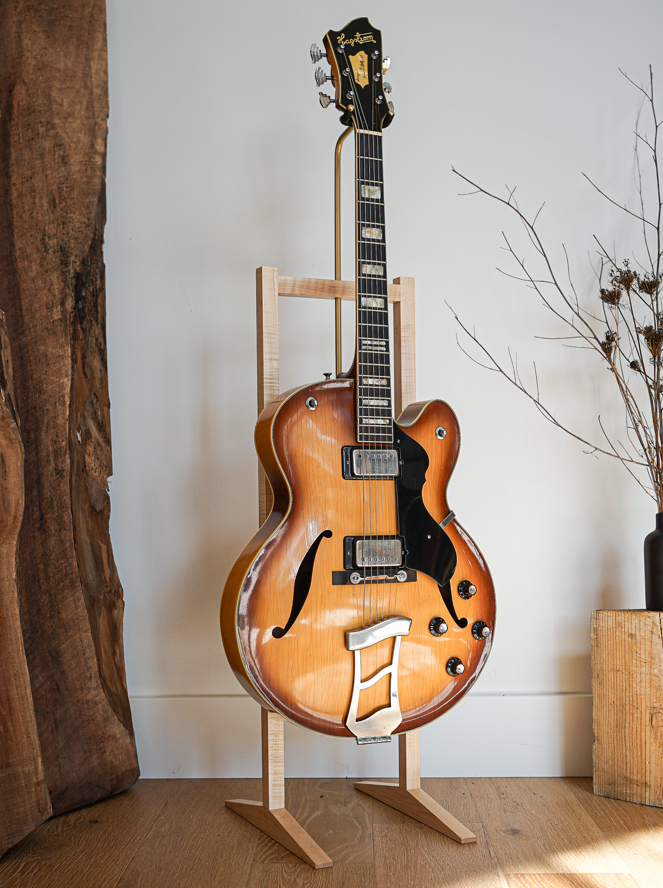 AXW Wood Guitar Stand（ULTIMATE） ギタースタンド Natural5StandAngledGuitarMini_