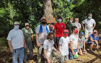 Boy Scouts 225 clears path at Hermitages