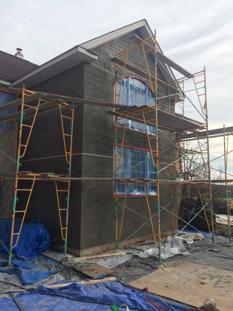 stucco remediation for a large house in harleysville chester, pa