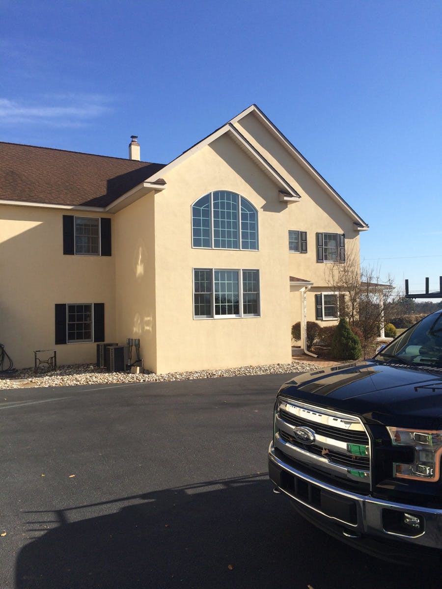 stucco remediation in for suburban house in harleysville, pa