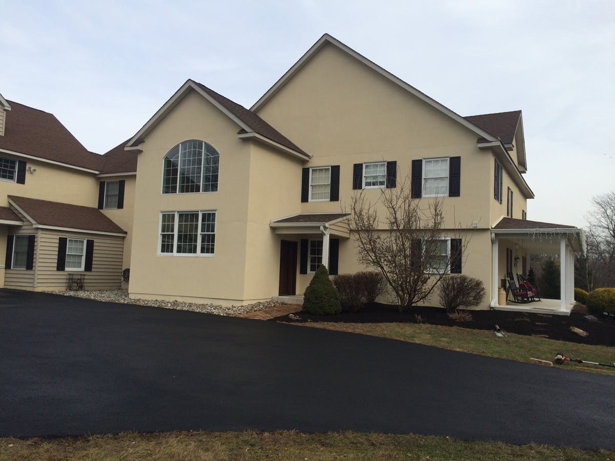 stucco remediation in for suburban house in harleysville, pa