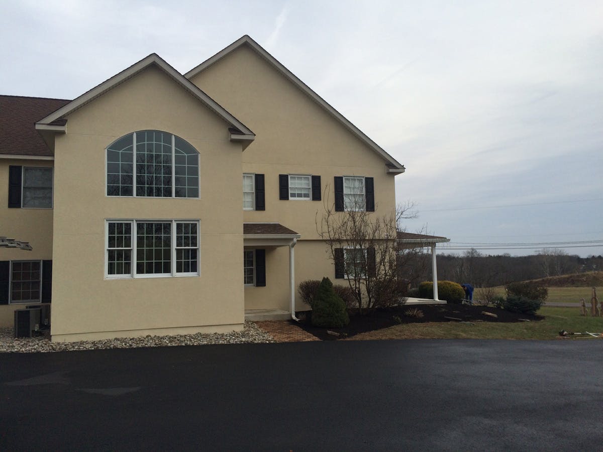 stucco remediation in for suburban house in harleysville, pa