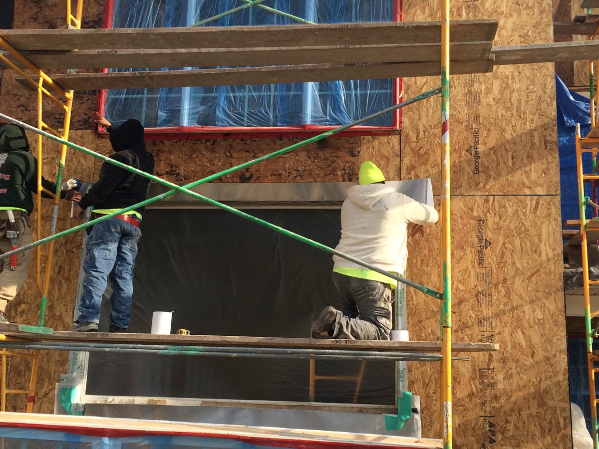 stucco remediation in for suburban house in harleysville, pa