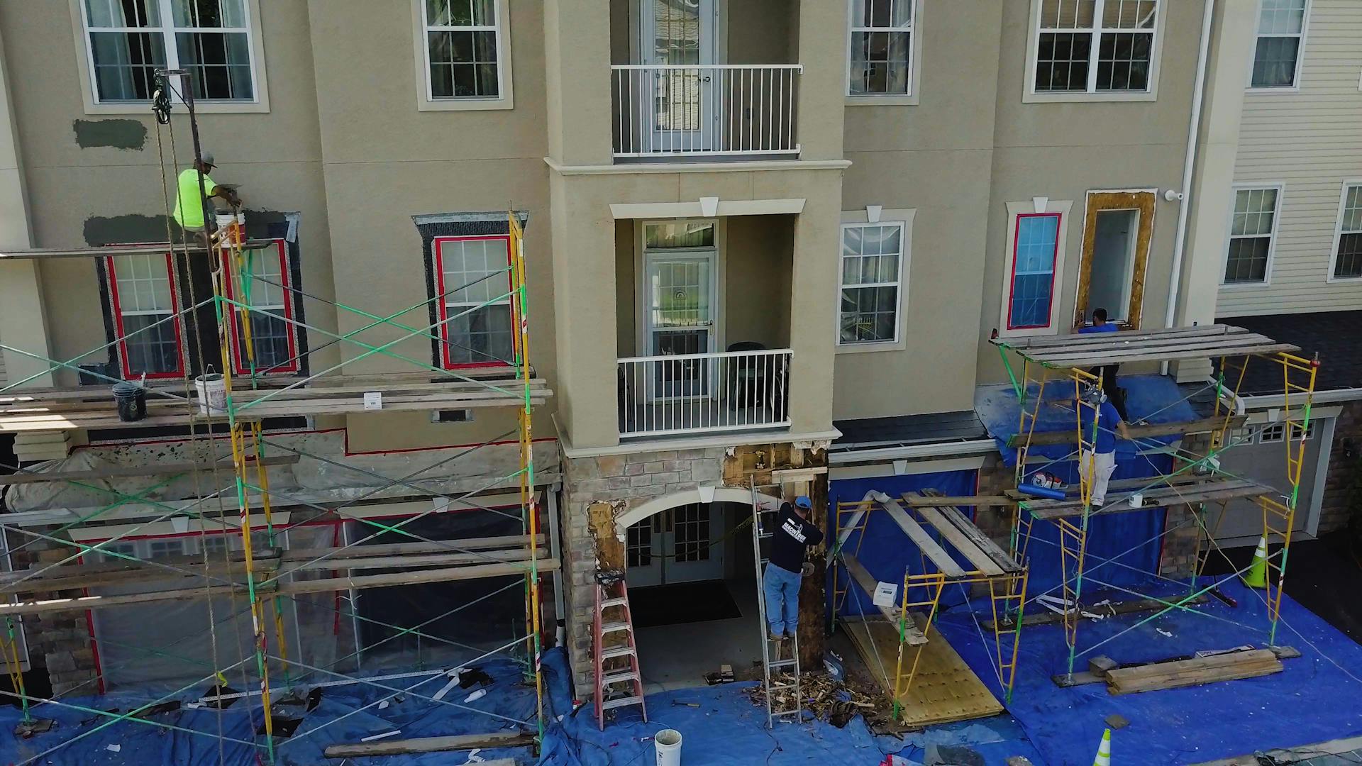 large scale community stucco remediation in bucks county, pa