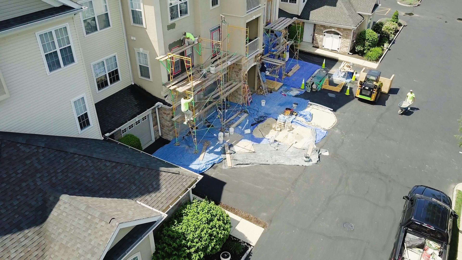 large scale community stucco remediation in bucks county, pa