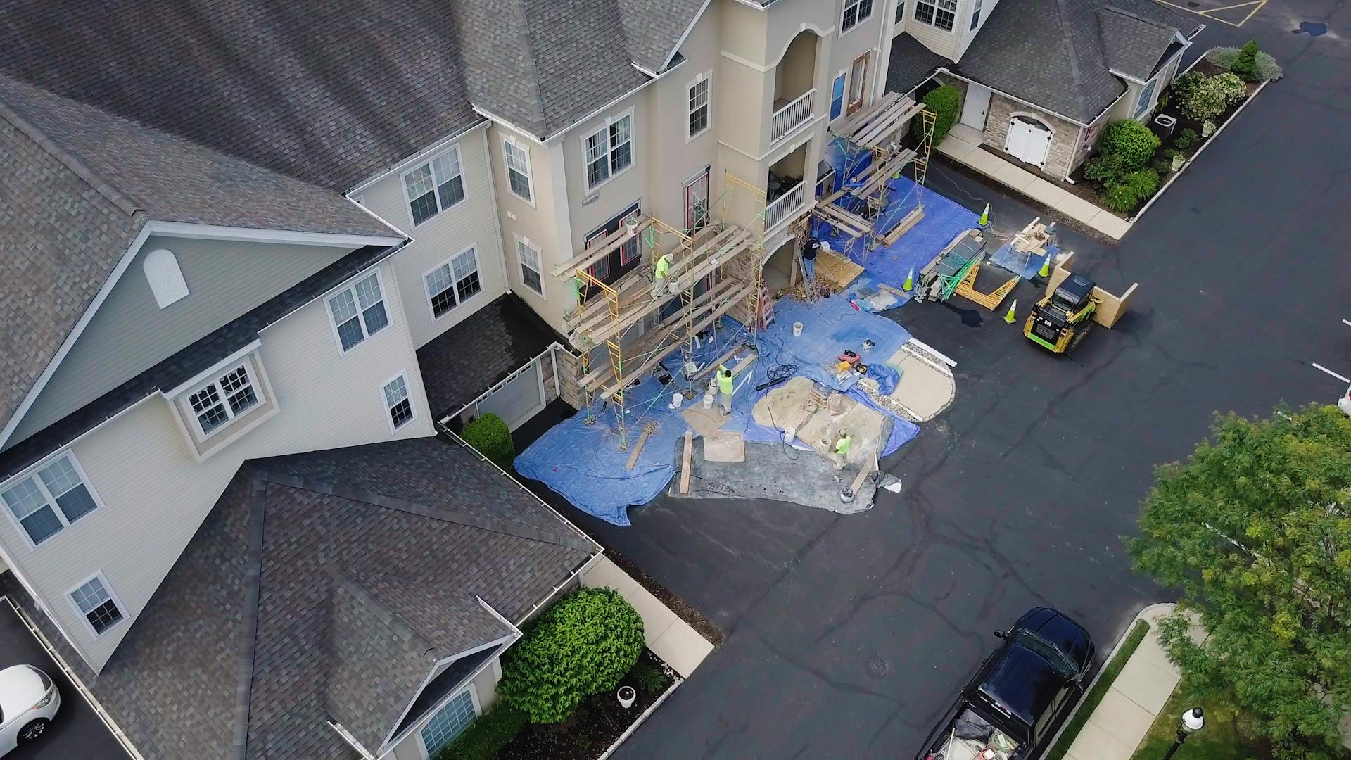 large scale community stucco remediation in bucks county, pa