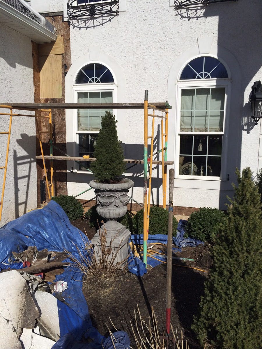 stucco remediation for house in ambler, pa