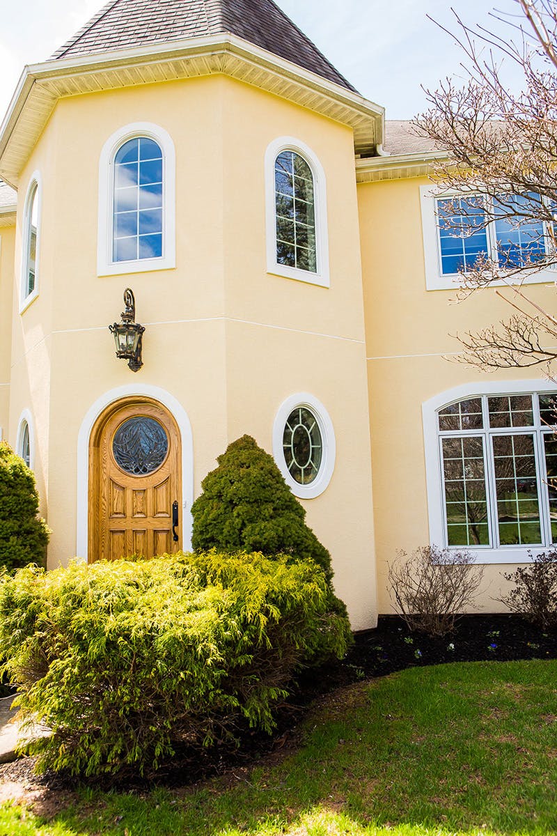 stucco remediation for white house in suburban pa